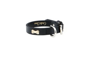 Luxury Dog Collar Goldbone Classy Black
