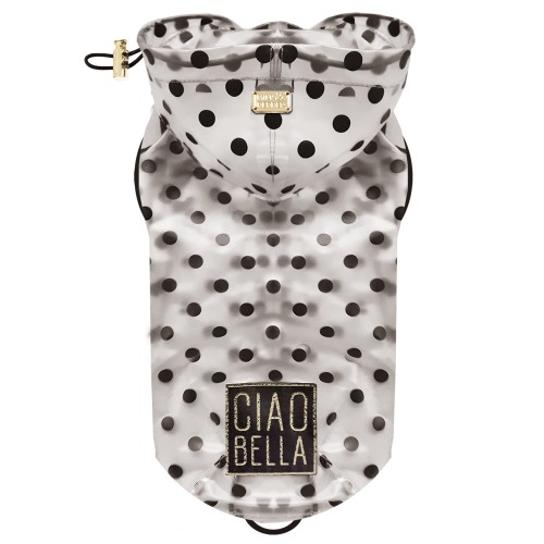 Transparentna kurtka przeciwdeszczowa dla psa Milk&Pepper Portofino