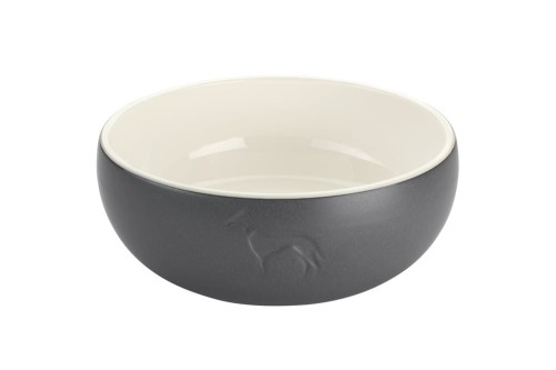 Miska ceramiczna dla psa Lund grey_front