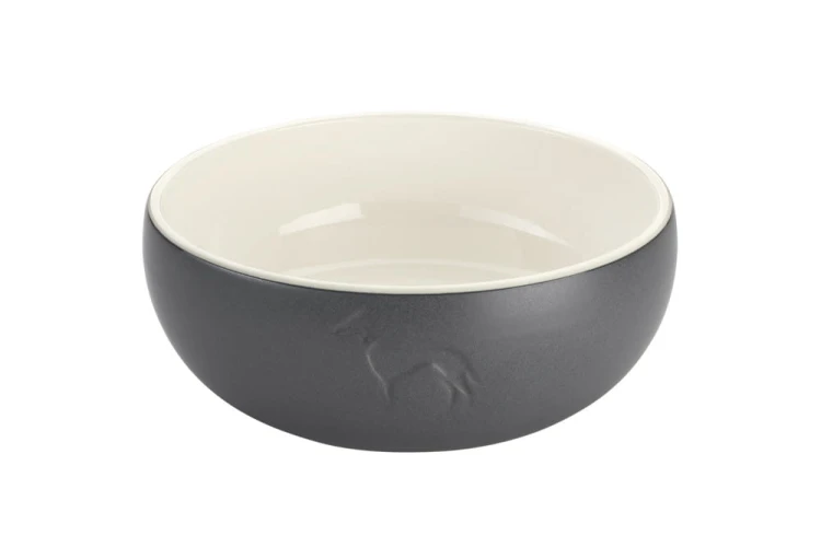 Miska ceramiczna dla psa Lund grey_front