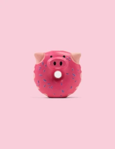 Stymulująca zabawka  z piszczałką dla pieska - Donut