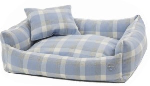 Comfortable Dog Bed Soft Blue Simple