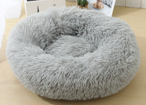 Furry Bed/Pillow grey