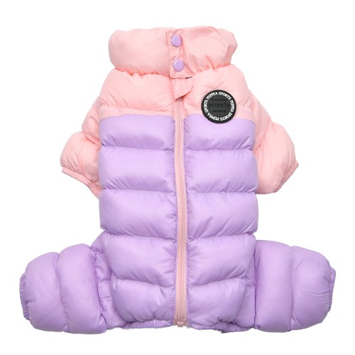Ultralekki zimowy kombinezon dla psa Puppia pastel pink