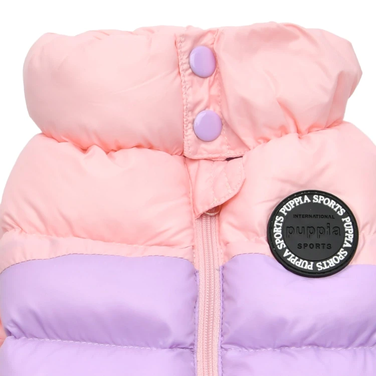 Ultralekki zimowy kombinezon dla psa Puppia pastel pink