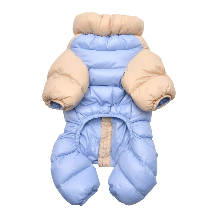 Ultralekki zimowy kombinezon dla psa Puppia pastel beige