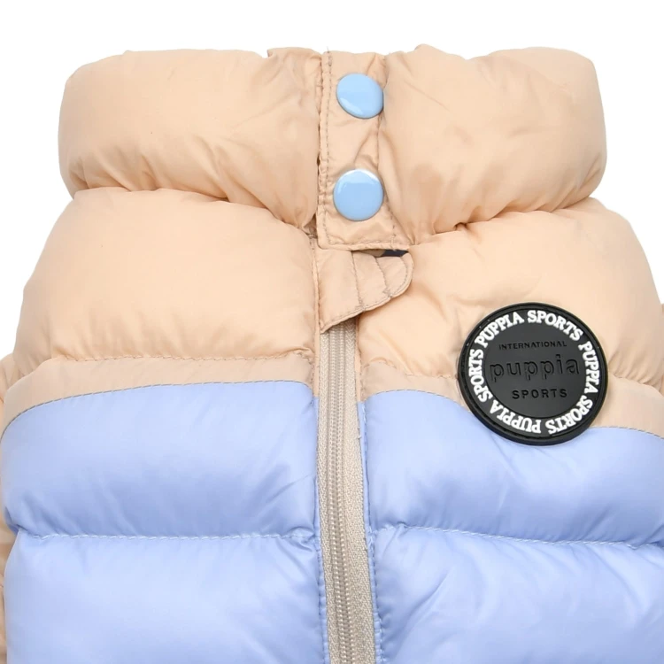 Ultralekki zimowy kombinezon dla psa Puppia pastel beige