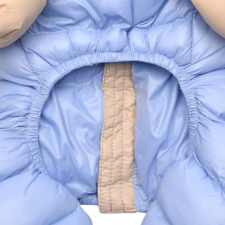 Ultralekki zimowy kombinezon dla psa Puppia pastel beige
