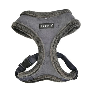 Warm Puppia Terry Dog Harness grey