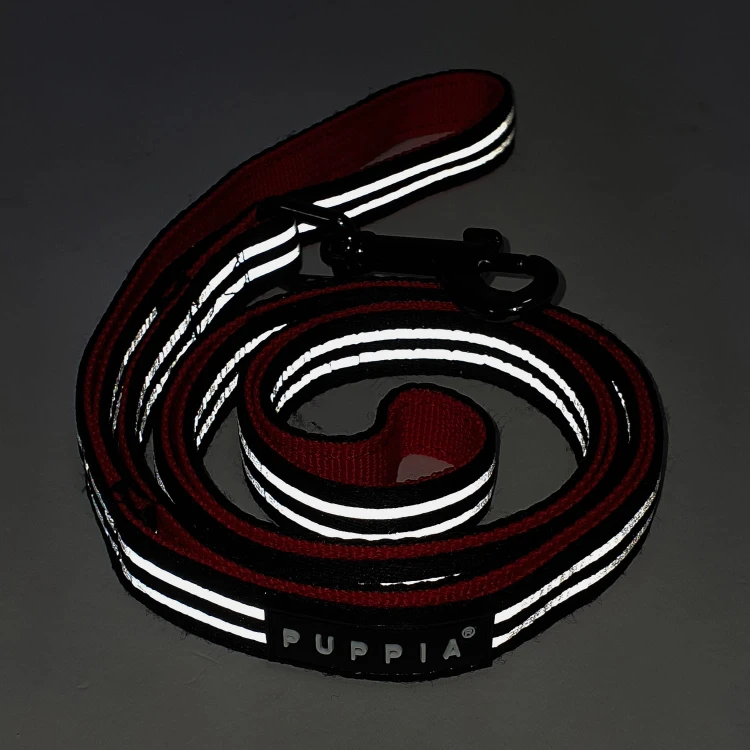 Odblaskowa smycz Puppia Two Tone Reflective red