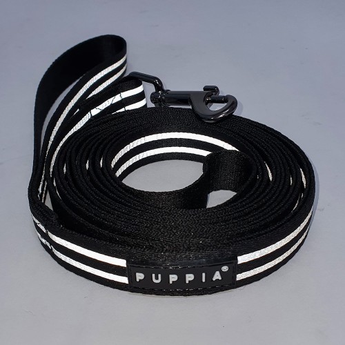 Odblaskowa smycz Puppia Two Tone Reflective black 3m