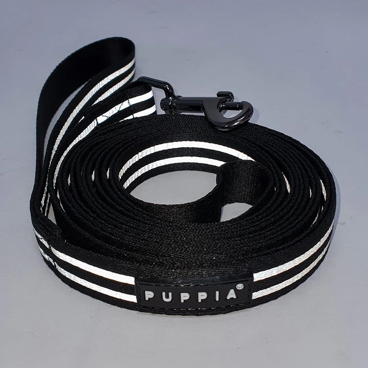 Odblaskowa smycz Puppia Two Tone Reflective black 3m