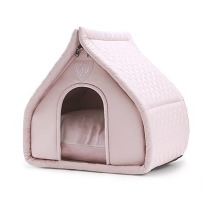 Luksusowe legowisko-budka dla psa Puppy Angel Kisses pink