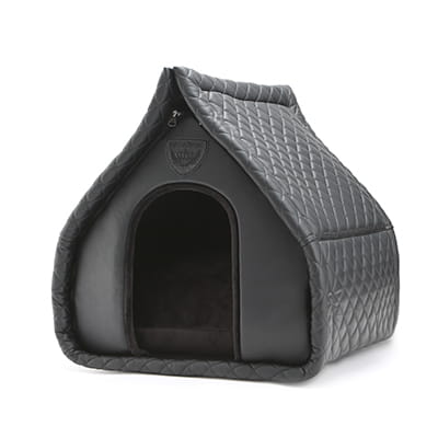 Luksusowe legowisko-budka dla psa Puppy Angel Kisses black