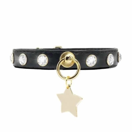 obroża dla psa Crystals black.jpg