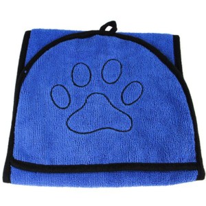Pet Bath Towel blue