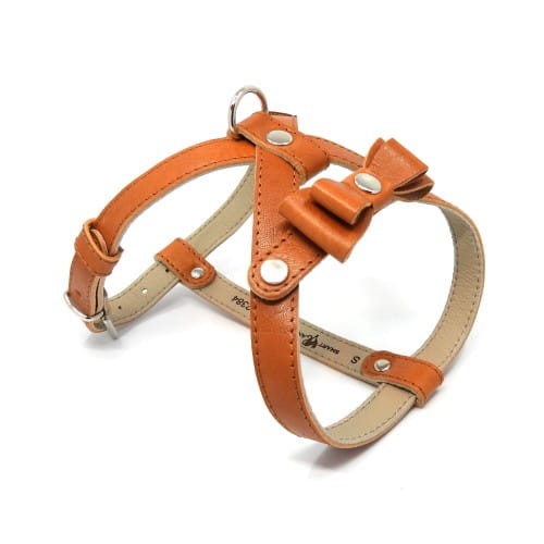 eleganckie szelki dla psa Smart Animal karmelowe.jpg