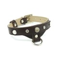 Luksusowa skórzana obroża dla psa Prestige Smart Animal + Dogs brązowa