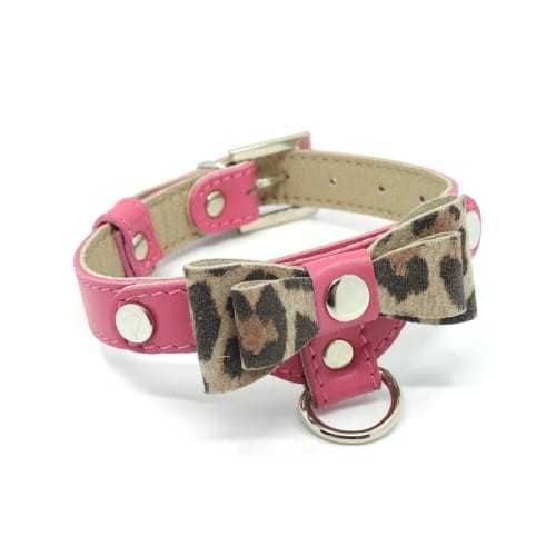 Luksusowa skórzana obroża dla psa Prestige Smart Animal + Dogs różowa.jpg