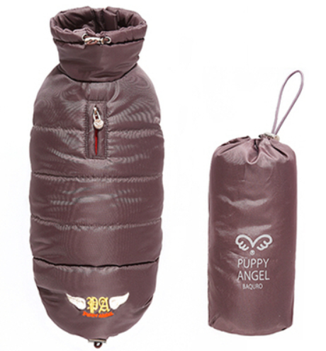 Kurtka puchowa dla psa Puppy Angel Love grey.png