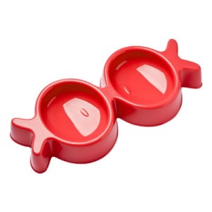Fishkiss Dog or Cat bowl Red