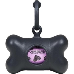 Elegant dog waste bags dispenser Bon Ton nano Black (1)