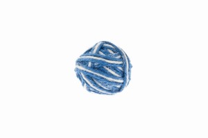 Cat Toy: ball blue&white