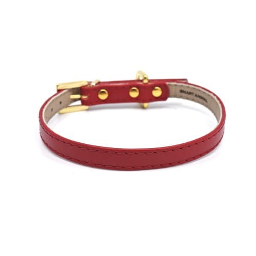 Luksusowa skórzana obroża dla psa Smart Animal Smart red.jpg