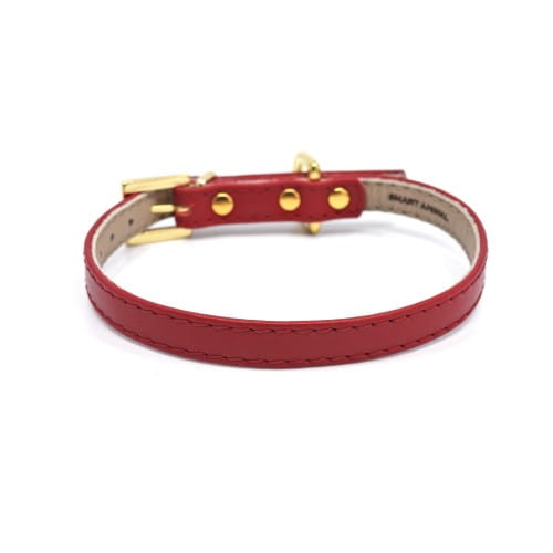 Luksusowa skórzana obroża dla psa Smart Animal Smart red.jpg