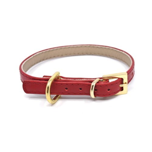 Luksusowa skórzana obroża dla psa Smart Animal Smart red2.jpg
