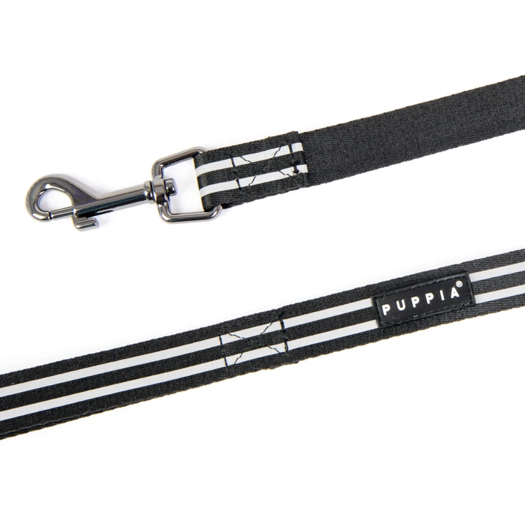 Odblaskowa smycz Puppia Two Tone Reflective black 3m