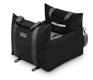 3in1 Luxury Dog Car Seat + Bag  Comfy black