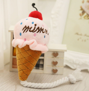 Sweet Ice Cream - Dog Toy pink