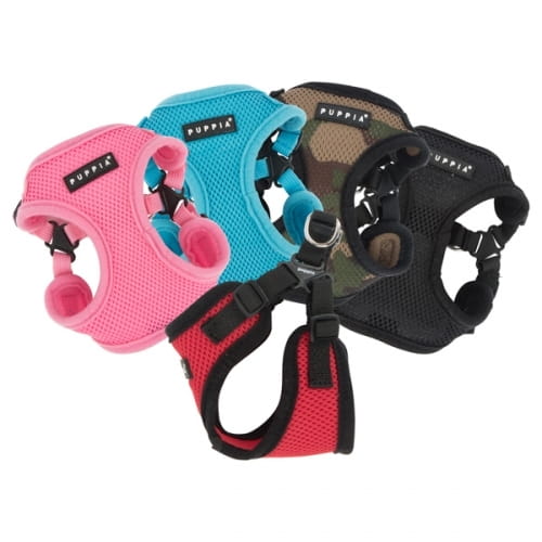 bezuciskowe szelki dla psa puppia soft typ c blue niebieskie