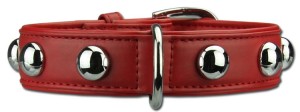 Set: Silverround Red Dog Collar + lead