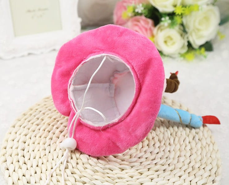 Urodzinowa czapka dla psa pink