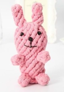 Dog toy: cotton rabbit