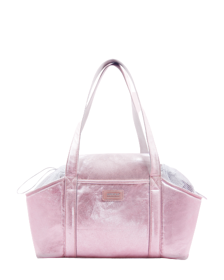 Luksusowa torba dla psa Shine pink