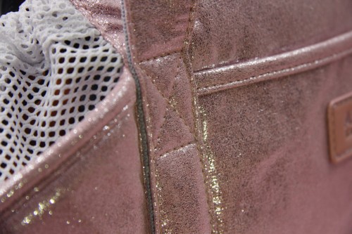 Luksusowa torba dla psa Shine pink