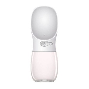 Drinking bottle for dog white