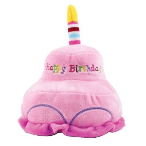 Birthday Cake - toy for dog pink