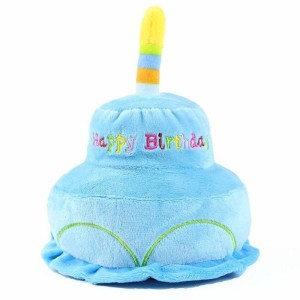 Birthday Cake - toy for dog blue