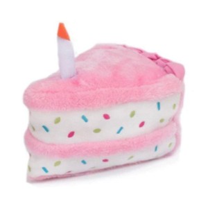 Birthday Cake - toy for dog pink