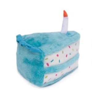 Birthday Cake - toy for dog blue