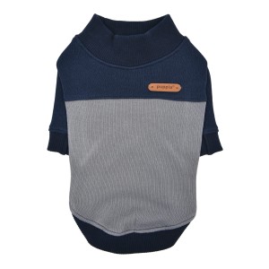 Warm mock neck T-shirt Puppia Evan navy