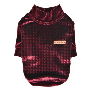 Elegant mock neck T-shirt  Puppia Kendall wine