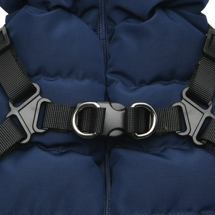 2w1: Ultralekka kurtka + szelki dla psa Puppia Soft Jumper navy