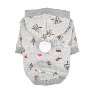 Warm dog hoodie Pinkaholic New York Eira grey