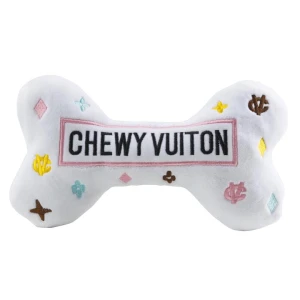 Zabawka dla psa Chewy Vuiton Bone White