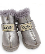 Miękkie zimowe buty dla psa Silver